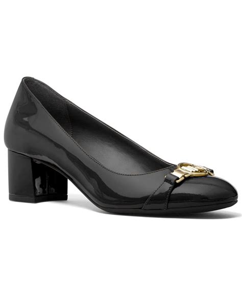 michael kors hattie pump|MICHAEL Michael Kors Hattie Logo Block Heel .